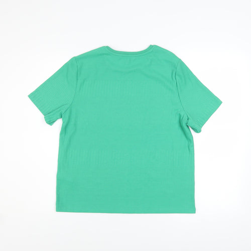 Red Herring Women’s Green Short Sleeve Crew Neck T-Shirt Size 14