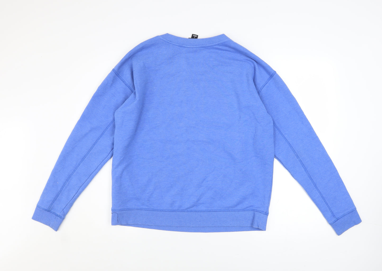 Ivy Park Women's Blue Pullover Sweatshirt L Cotton Blend