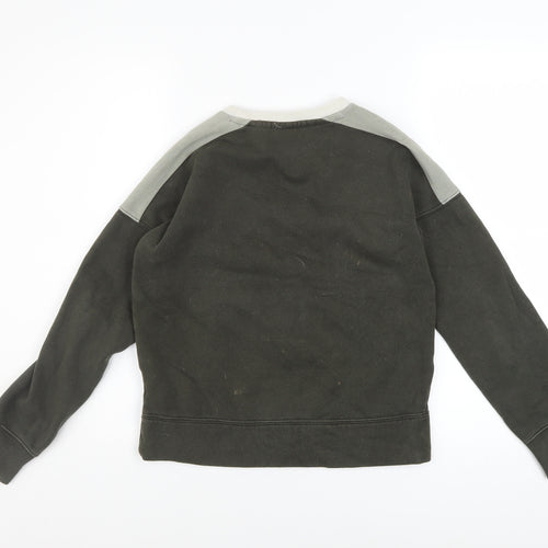Nike Boys Grey Colourblock Pullover Sweatshirt 10-12 Years