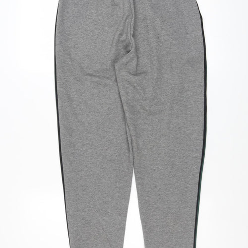 Pull & Bear Women Grey Side Stripe Jogger Trousers Size 12