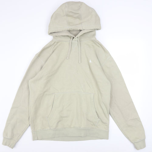 Jack Wills Men’s Beige Pullover Hoodie L Fleece Regular Fit