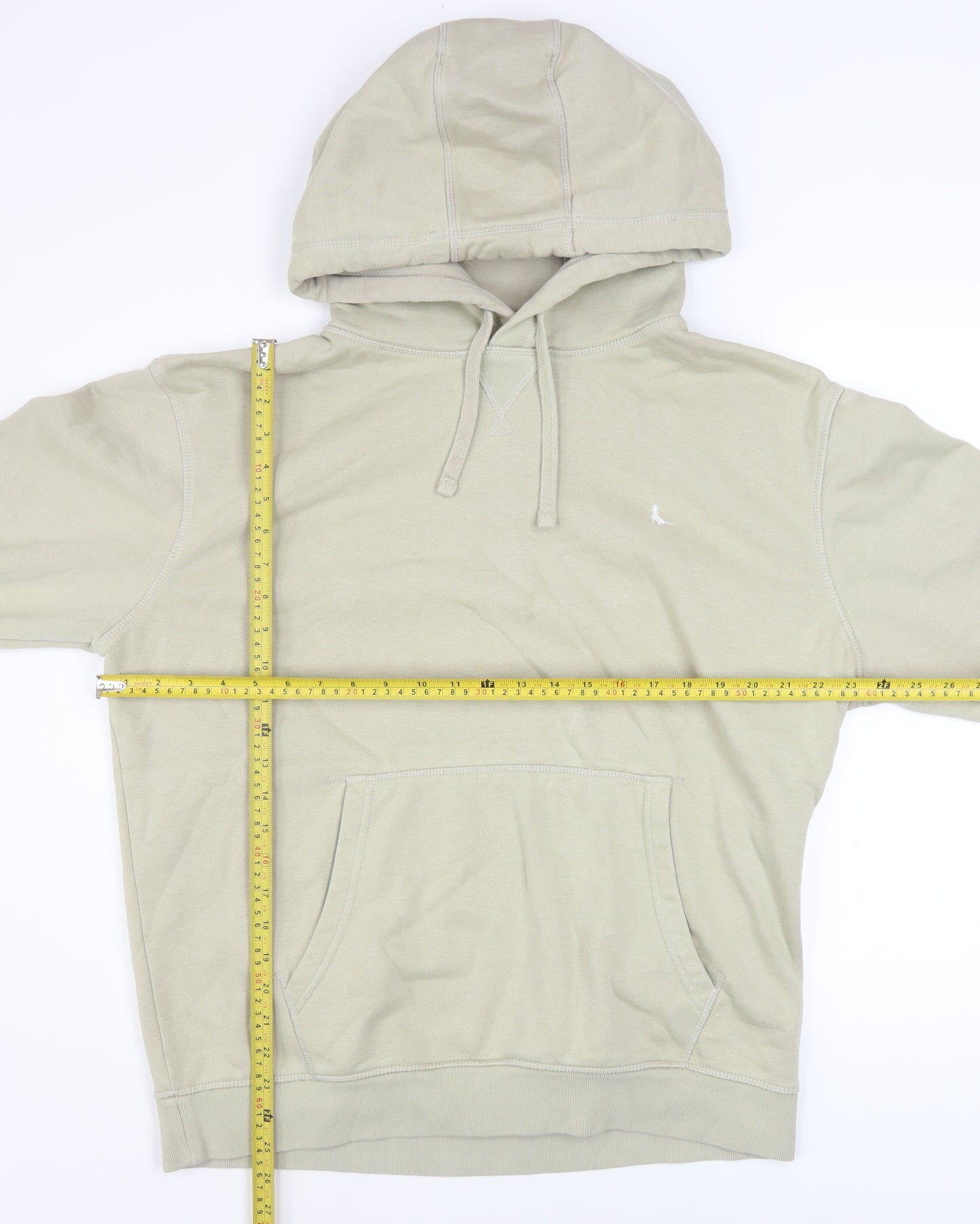Jack Wills Men’s Beige Pullover Hoodie L Fleece Regular Fit