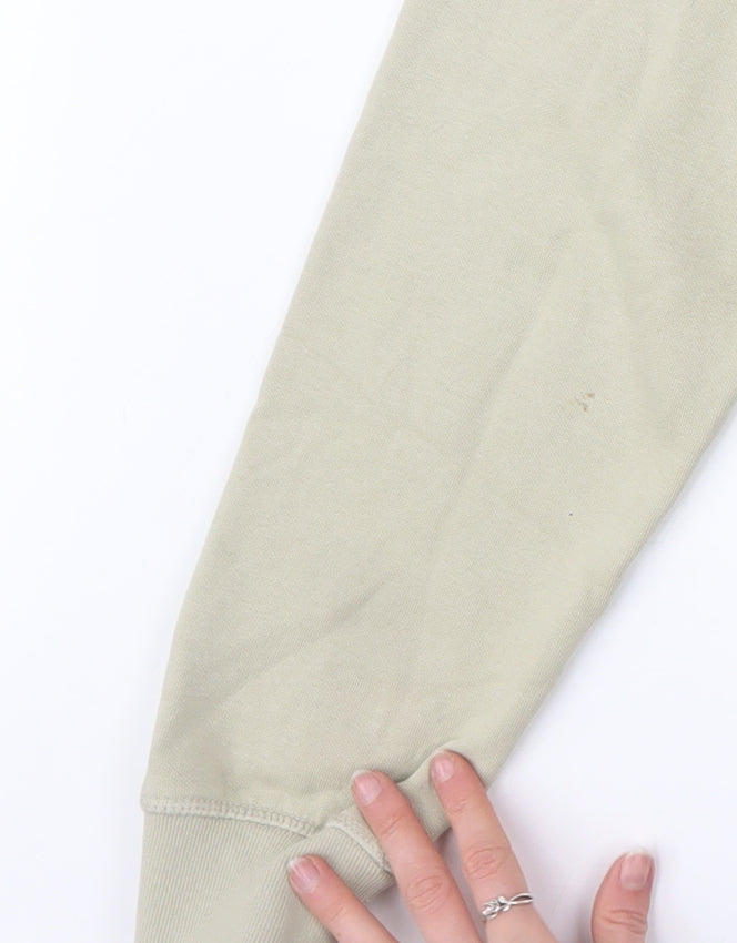 Jack Wills Men’s Beige Pullover Hoodie L Fleece Regular Fit