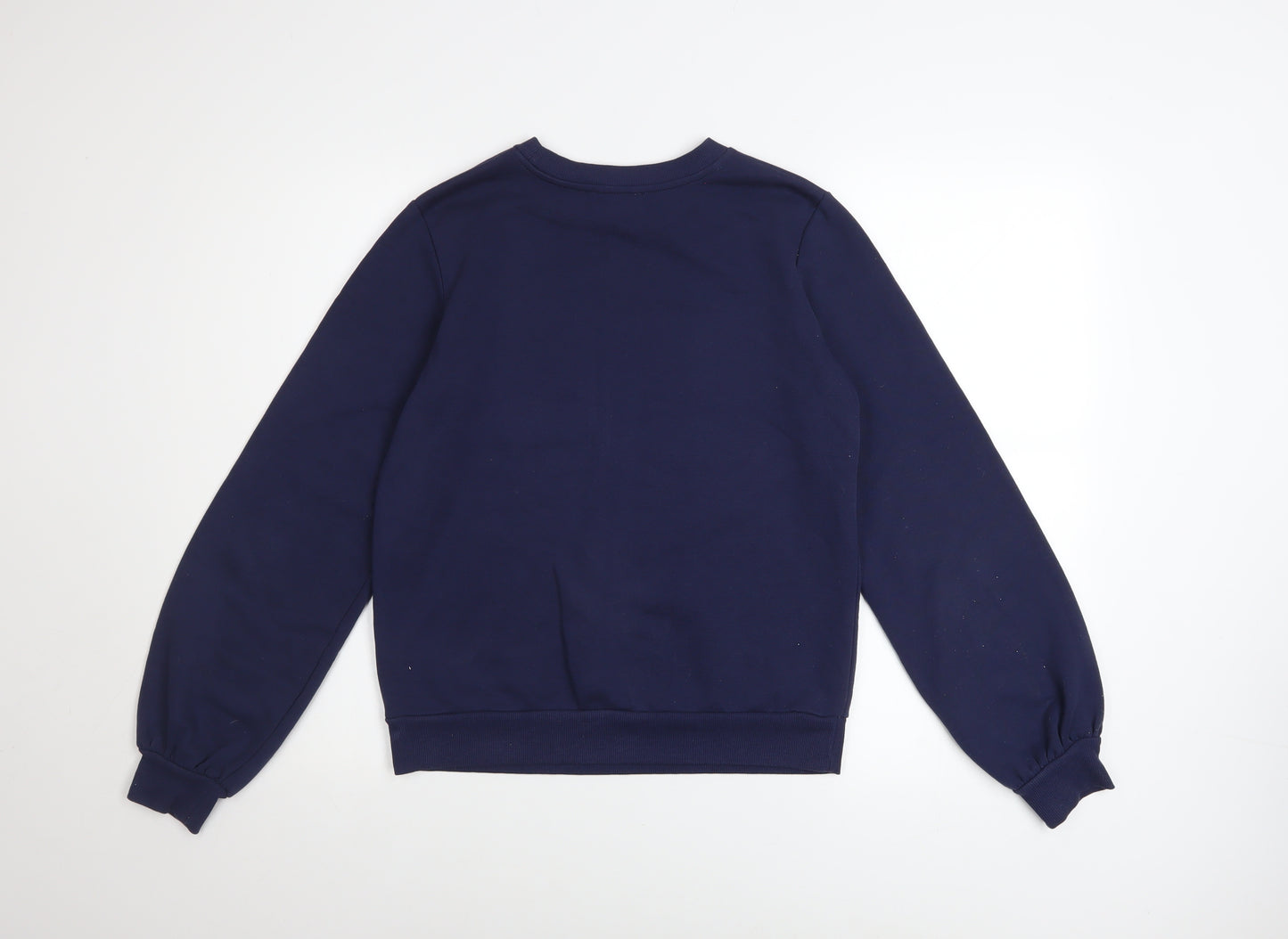 Warehouse Womens Navy Blue LOVE Sweatshirt Small Pullover Casual
