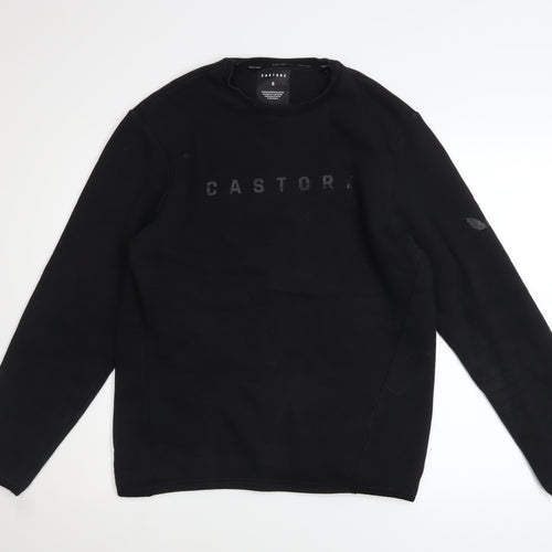 Castore Mens Black Small Pullover Sweatshirt Crew Neck