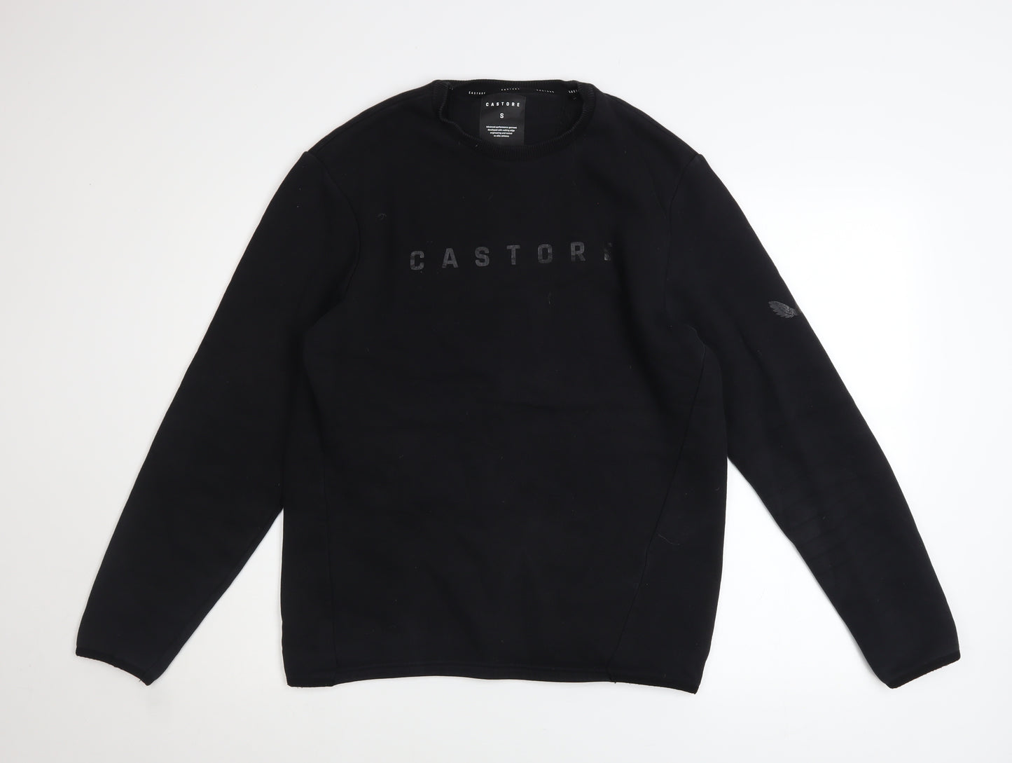 Castore Mens Black Small Pullover Sweatshirt Crew Neck