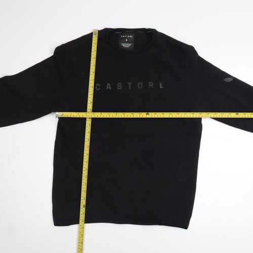 Castore Mens Black Small Pullover Sweatshirt Crew Neck