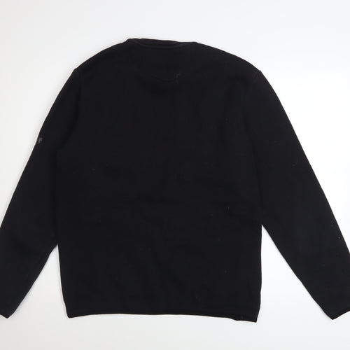 Castore Mens Black Small Pullover Sweatshirt Crew Neck