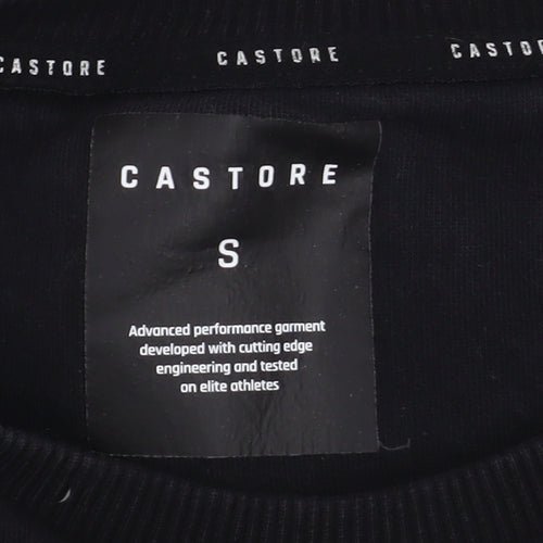 Castore Mens Black Small Pullover Sweatshirt Crew Neck