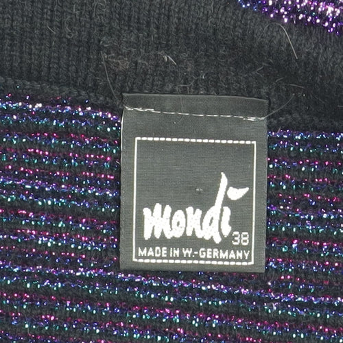 Mondi Womens Multicoloured 80s Geometric Knit Jumper Size 12