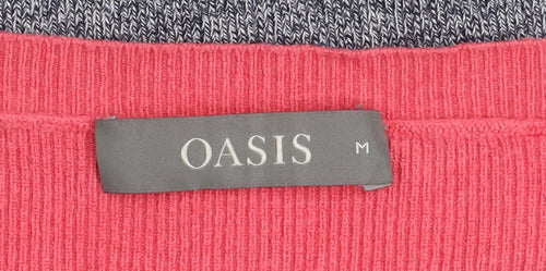 Oasis Women's Multicoloured Striped Boat Neck Knit Jumper M