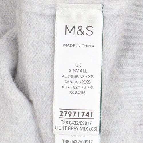 Marks and Spencer Women’s Grey Sequin Star Jumper XS