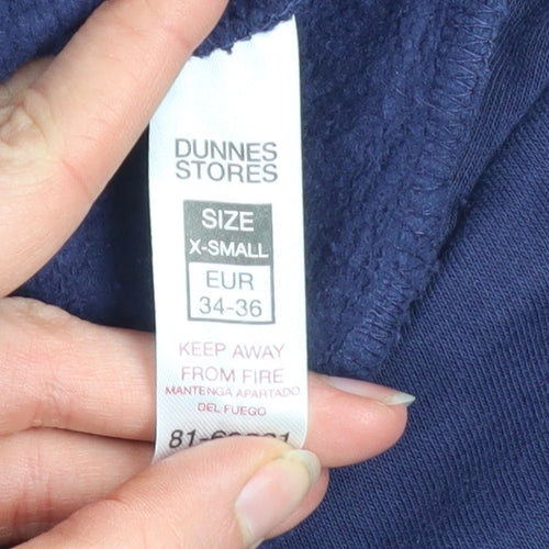 Dunnes Stores Women’s Navy 1/2 Zip Michigan Sweatshirt XS