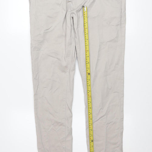 Next Men's Beige Skinny Fit Chino Trousers Size 32L