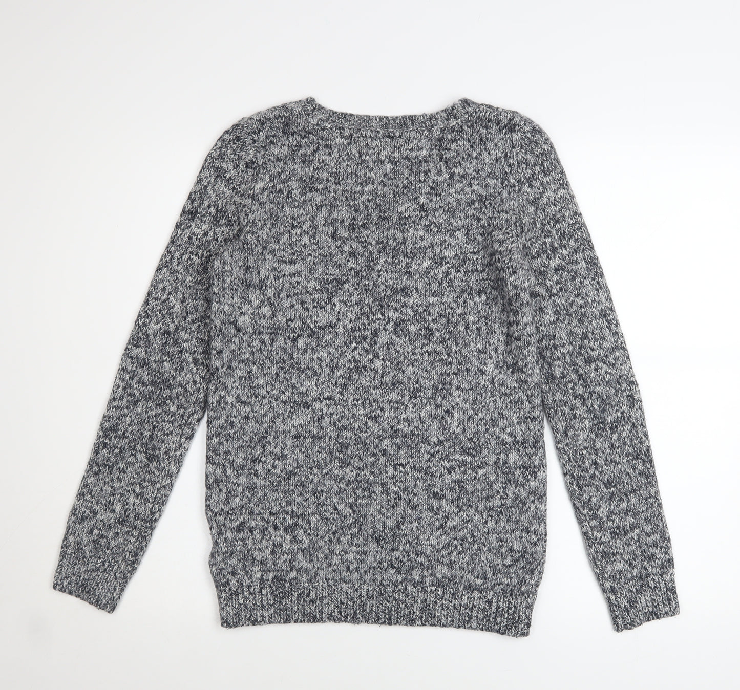 Tommy Hilfiger Women’s Grey Cable-Knit Crew Neck Jumper XS