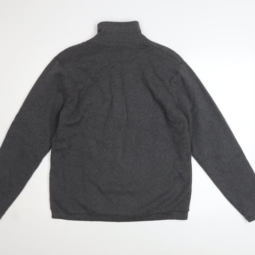 Marks and Spencer Men’s Grey Cotton Full Zip Lined Jacket Medium