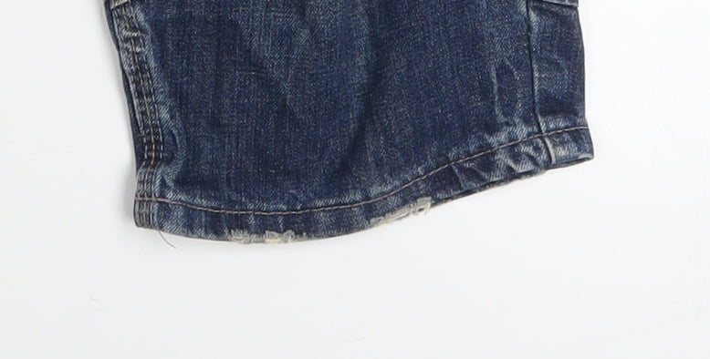 Burton London Men's Blue Denim Cargo Shorts Size 32 Regular Fit