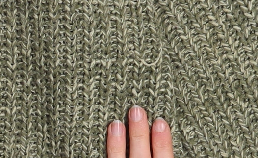 P.G. Field Men's Green Chunky-Knit V-Neck Pullover Jumper Size M