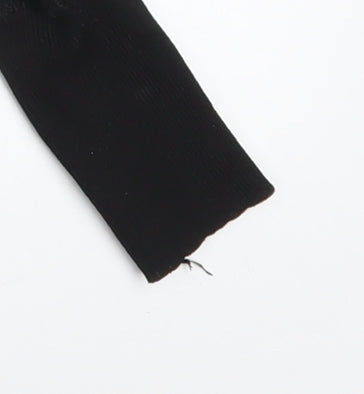 Flawless Rose Women's Black High Neck Puff Sleeve Tunic Blouse Size S