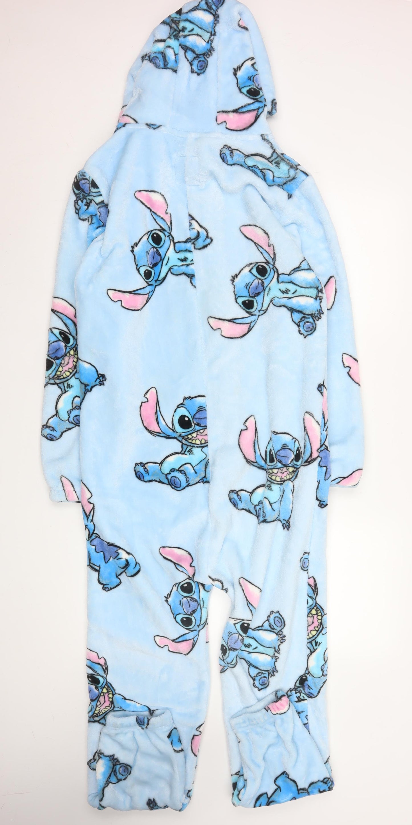 Next Disney Lilo & Stitch Blue Fleece Hooded Onesie Girls 13 Years
