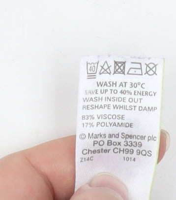 Marks and Spencer Womens Multicoloured Floral Long Sleeve Knit Blouse Size 8