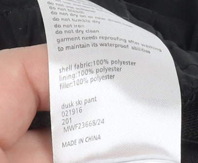 Mountain Warehouse Women’s Black Snow Pants Waterproof Insulated Size S
