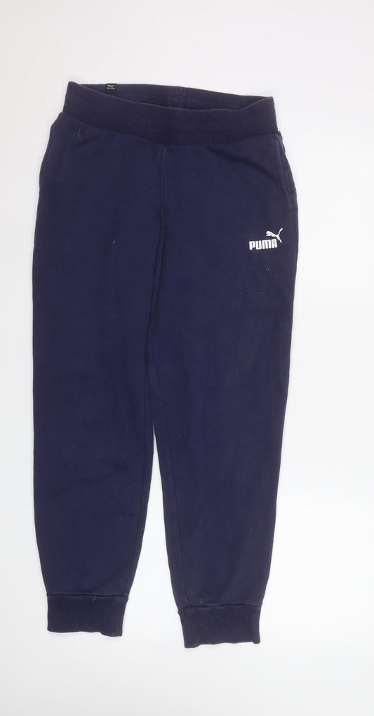 Puma Men's Blue Regular Fit Jogger Sweatpants Size S