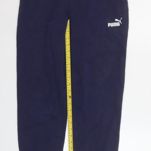 Puma Men's Blue Regular Fit Jogger Sweatpants Size S