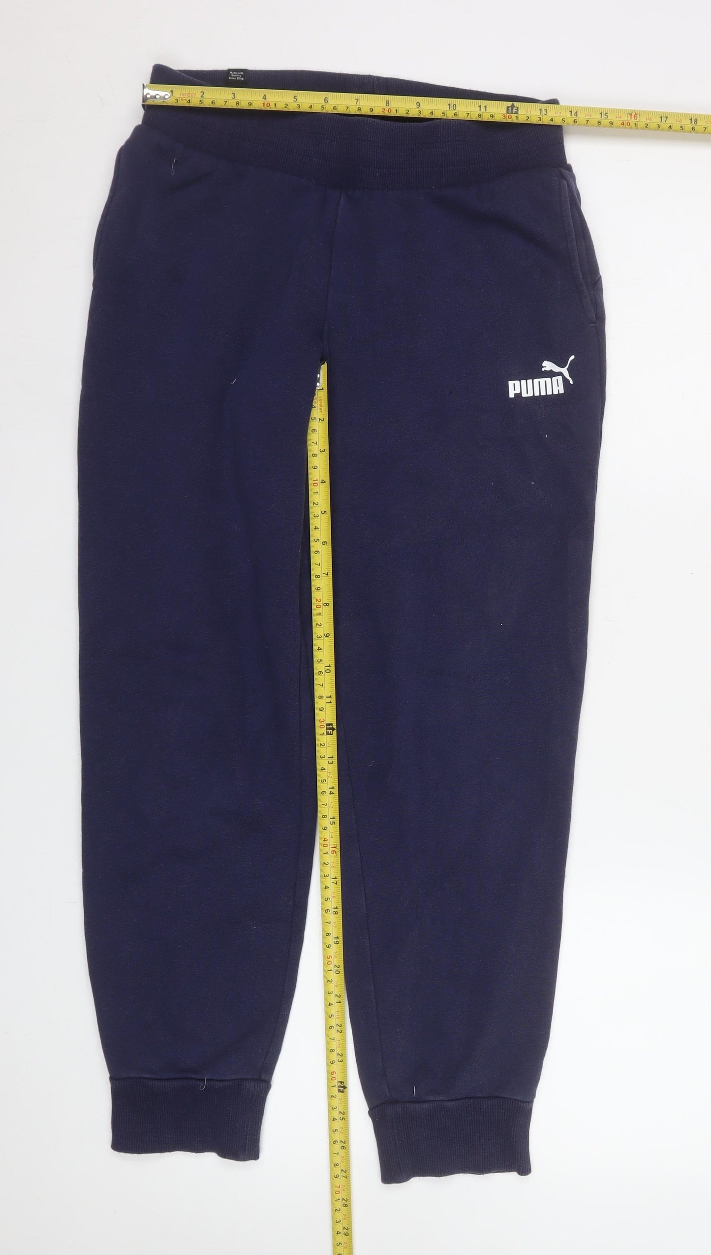 Puma Men's Blue Regular Fit Jogger Sweatpants Size S