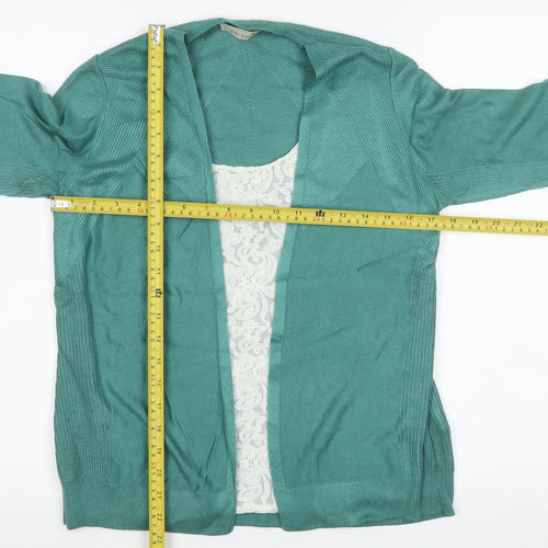 Marks and Spencer Women’s Sea Green Knit Tunic Cardigan Size 10