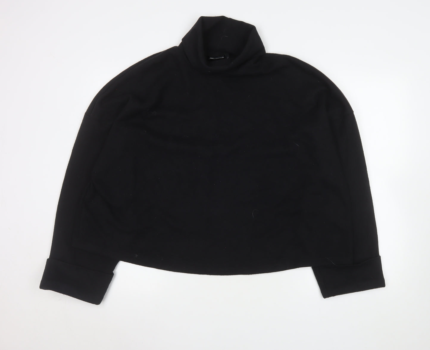 ASOS Design Womens Black XL Turtleneck Pullover Sweatshirt