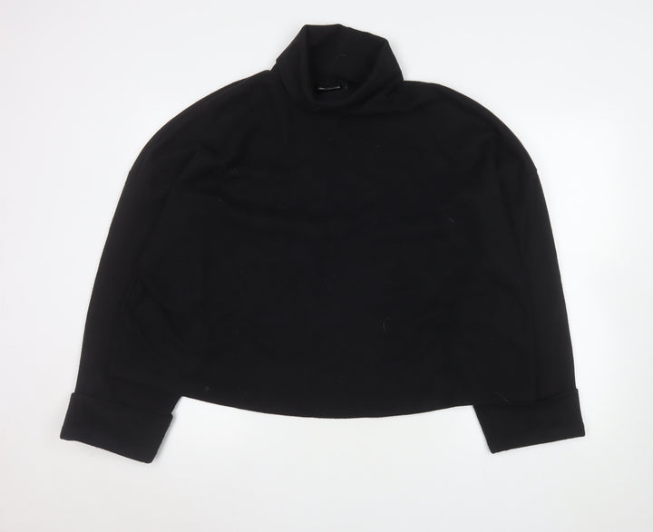 ASOS Design Womens Black XL Turtleneck Pullover Sweatshirt
