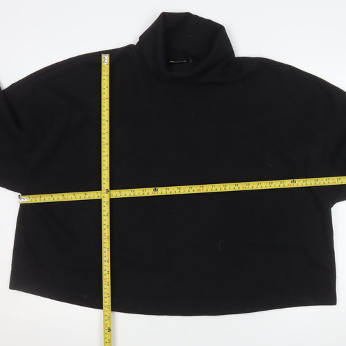 ASOS Design Womens Black XL Turtleneck Pullover Sweatshirt