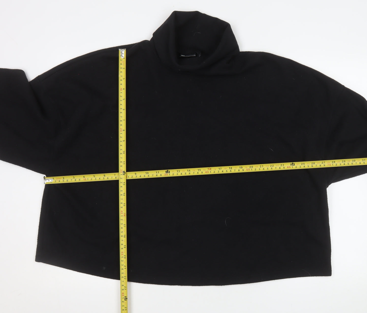 ASOS Design Womens Black XL Turtleneck Pullover Sweatshirt