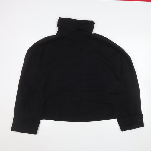 ASOS Design Womens Black XL Turtleneck Pullover Sweatshirt