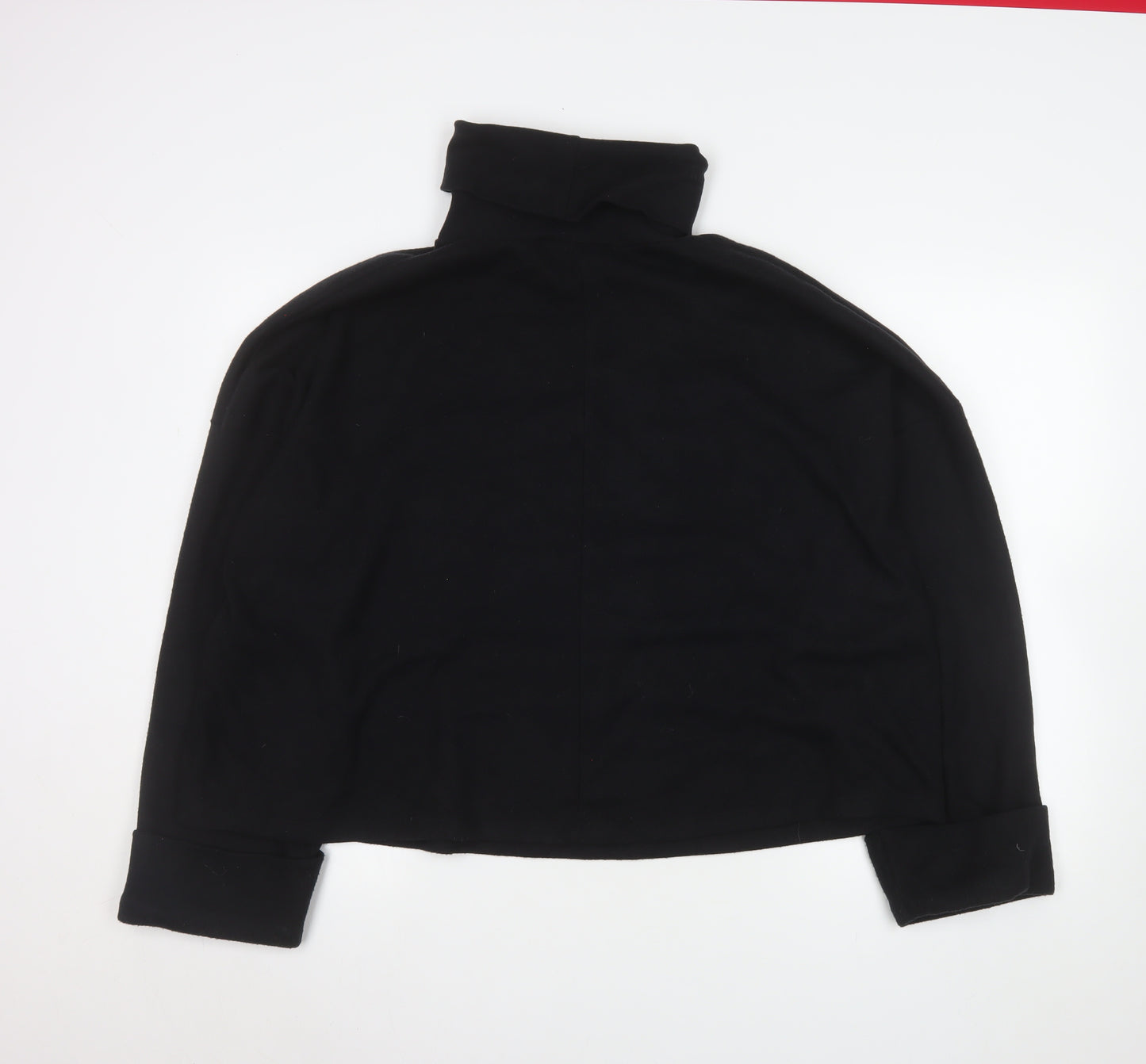 ASOS Design Womens Black XL Turtleneck Pullover Sweatshirt
