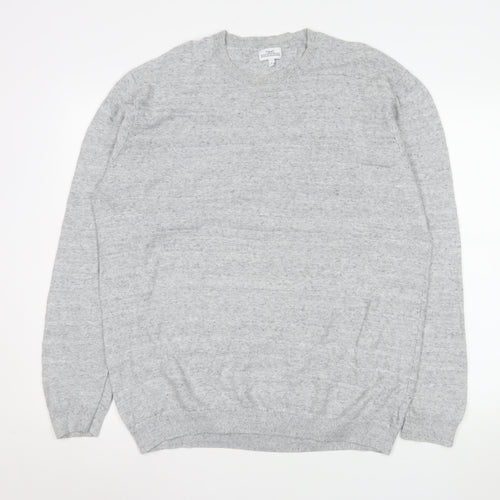 Next Men’s Grey Cotton Crew Neck Pullover Sweatshirt XL