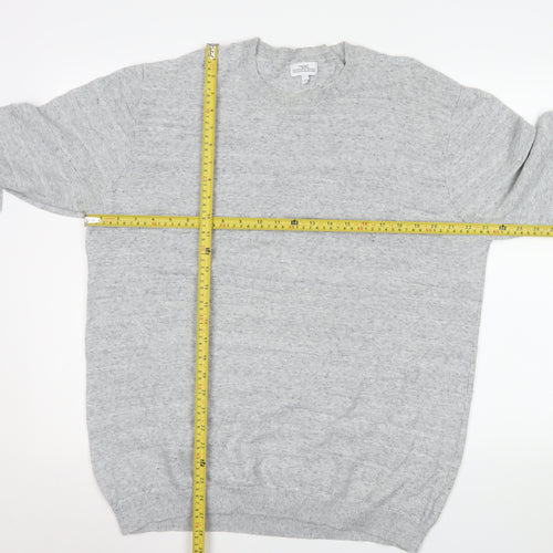 Next Men’s Grey Cotton Crew Neck Pullover Sweatshirt XL