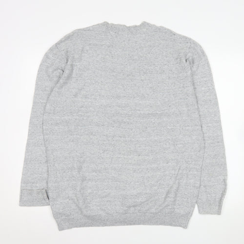 Next Men’s Grey Cotton Crew Neck Pullover Sweatshirt XL