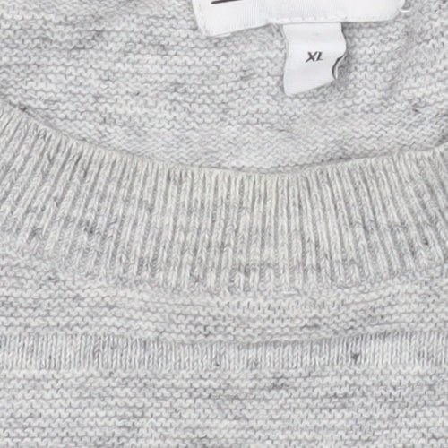 Next Men’s Grey Cotton Crew Neck Pullover Sweatshirt XL