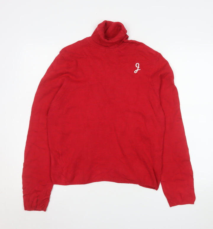 525 America Women's Red Roll Neck Pullover Jumper Size L