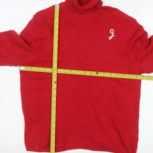 525 America Women's Red Roll Neck Pullover Jumper Size L