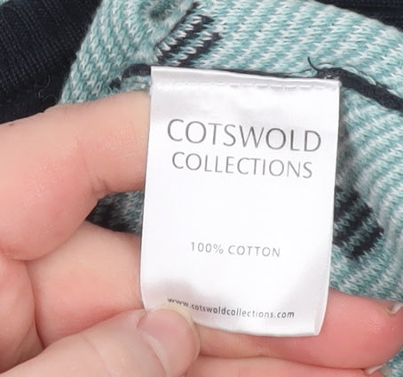 Cotswold Collections Women's Black Polka Dot Cotton Jumper M