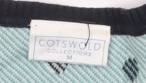 Cotswold Collections Women's Black Polka Dot Cotton Jumper M