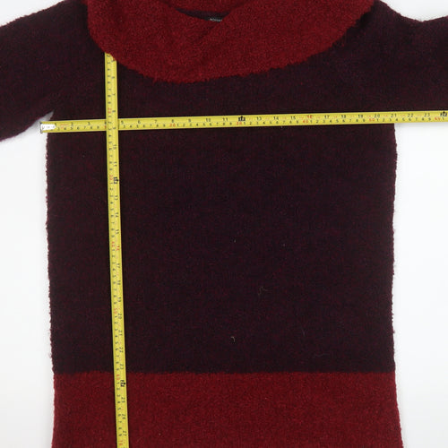 Roman Women Burgundy Red Cowl Neck Pullover Sweater Size 16