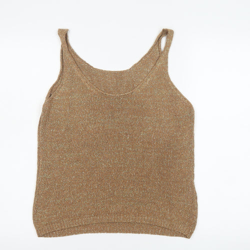 Next Women’s Beige Knit Camisole Tank Top Size 14 Regular