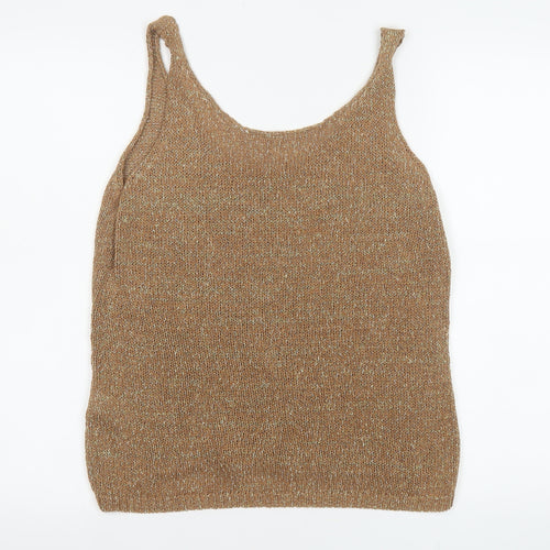 Next Women’s Beige Knit Camisole Tank Top Size 14 Regular