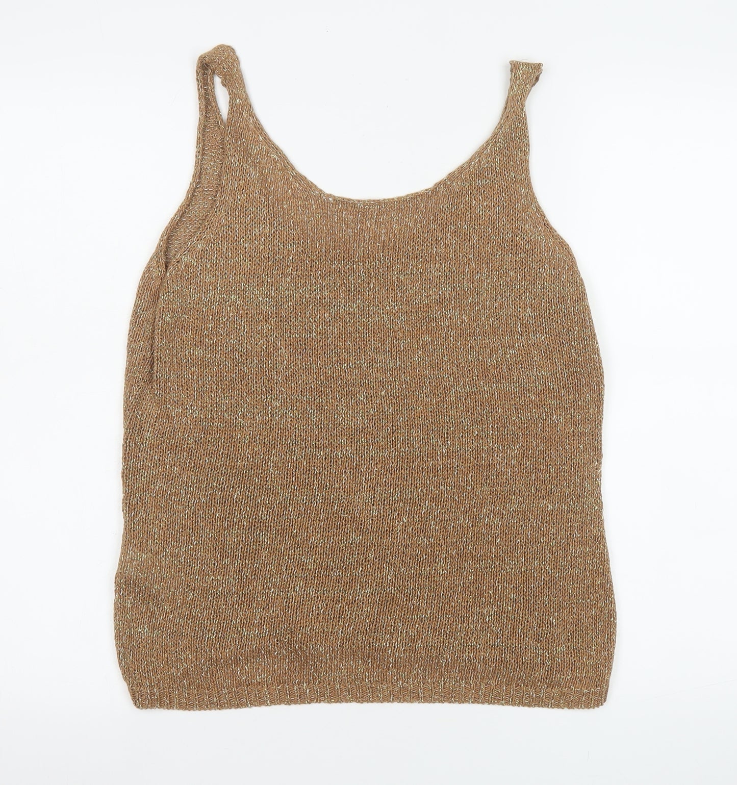 Next Women’s Beige Knit Camisole Tank Top Size 14 Regular