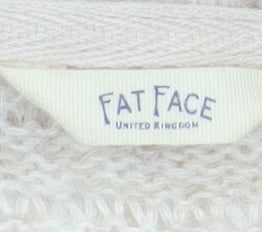 Fat Face Women's Multicoloured Crew Neck Long Sleeve Pullover Jumper Size 16