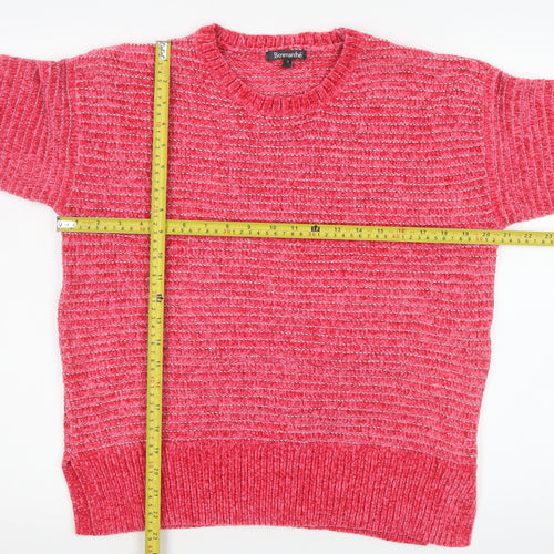 Bonmarché Womens Pink Size 12 Pullover Knit Sweatshirt